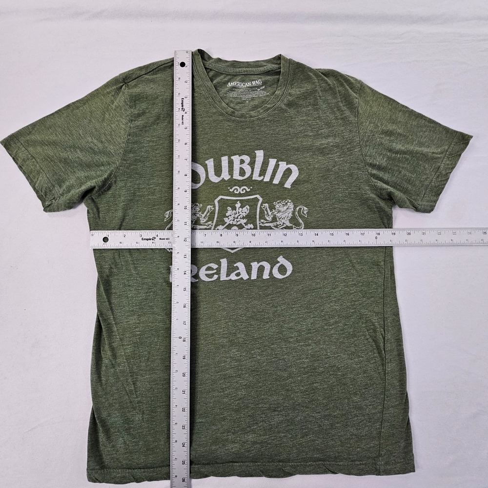 Dublin Ireland American Rag Green Short Sleeve Cotton T-Shirt Men's M - Picture 5 of 7